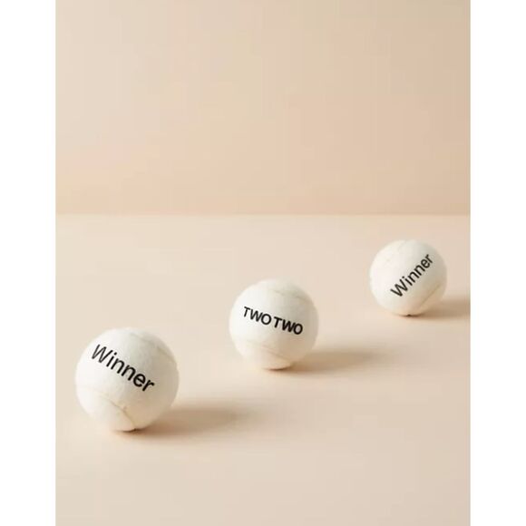 Anthropologie TWOTWO Winner Pro Padel Balls, Set of 3 NWT - Picture 1 of 1